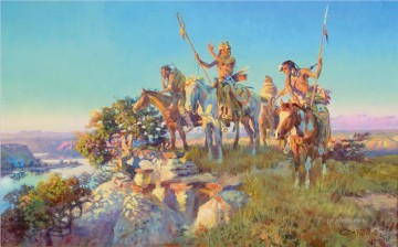 狩猟 Painting - cmrretro dam インディアン コーサー